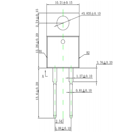 ASEMI 220AC 尺寸圖1